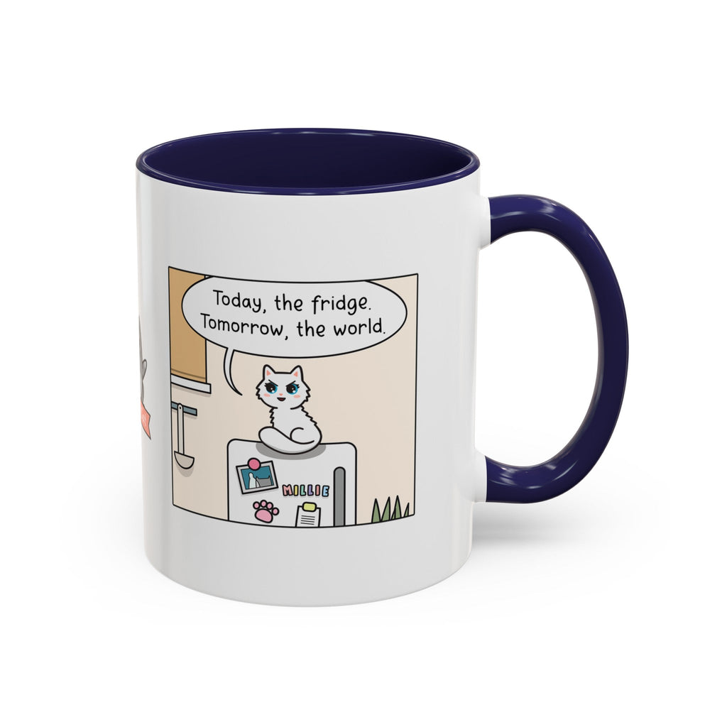 World Domination Cat Comic Mug