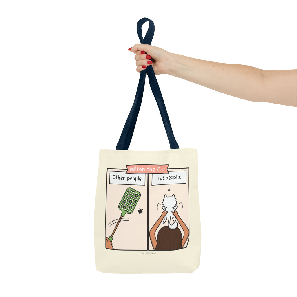 Other People vs Cat People Comic Tote Bag