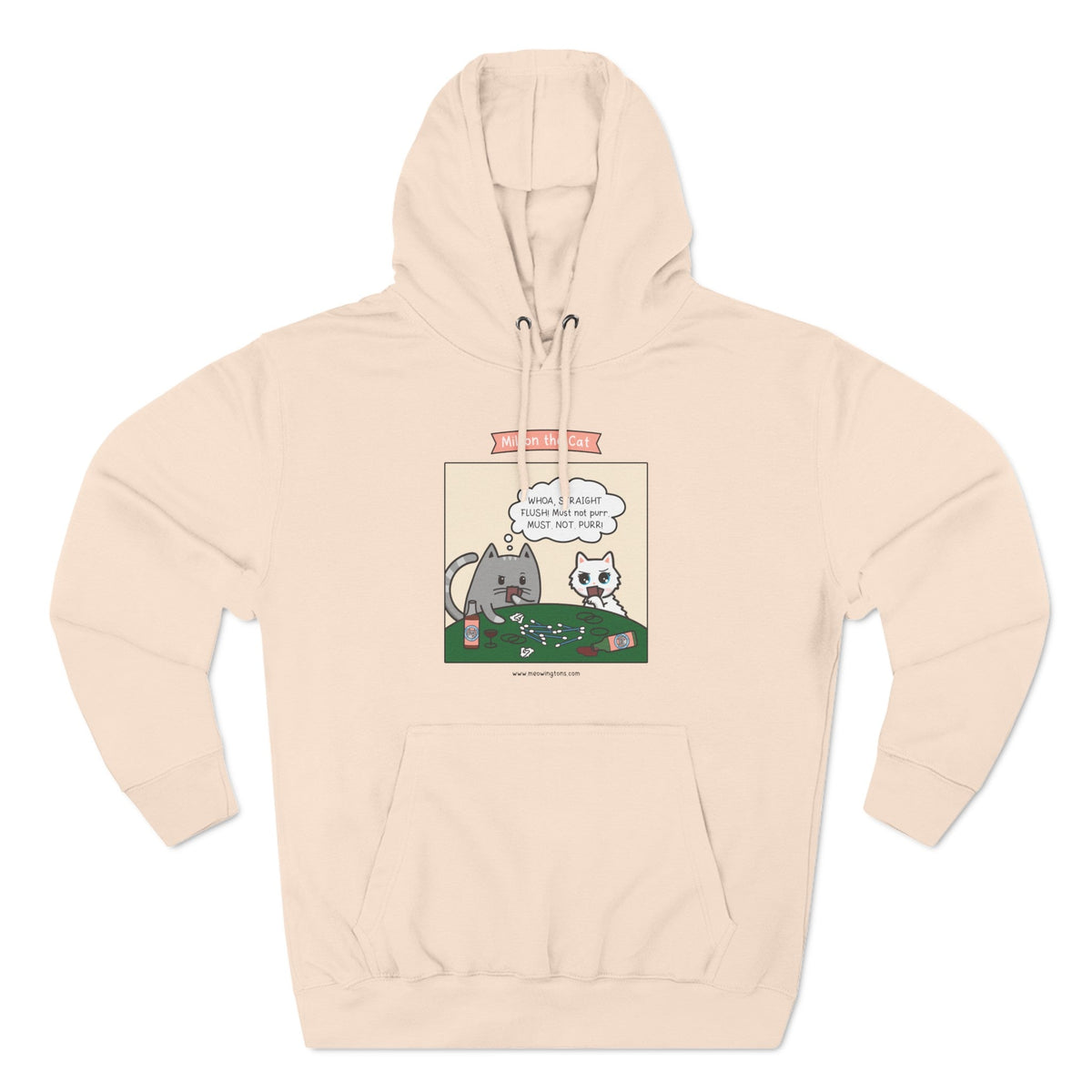 Cat Poker Comic Hoodie