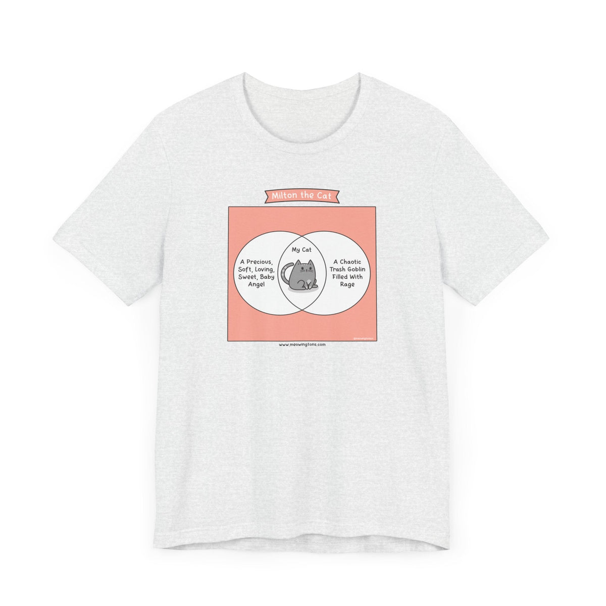 Cat Venn Diagram Comic T-Shirt