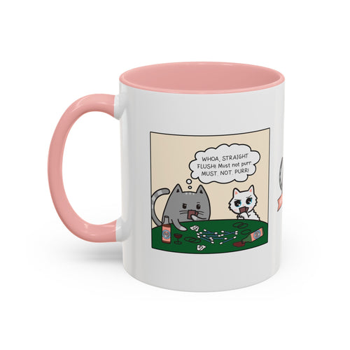 Cat Poker Comic Mug