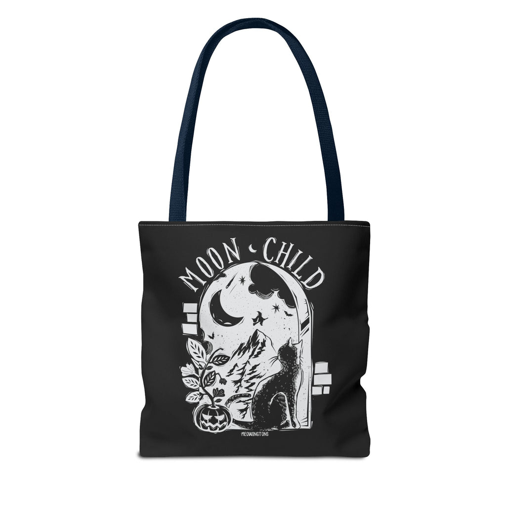 Moon Child Halloween Cat Tote Bag