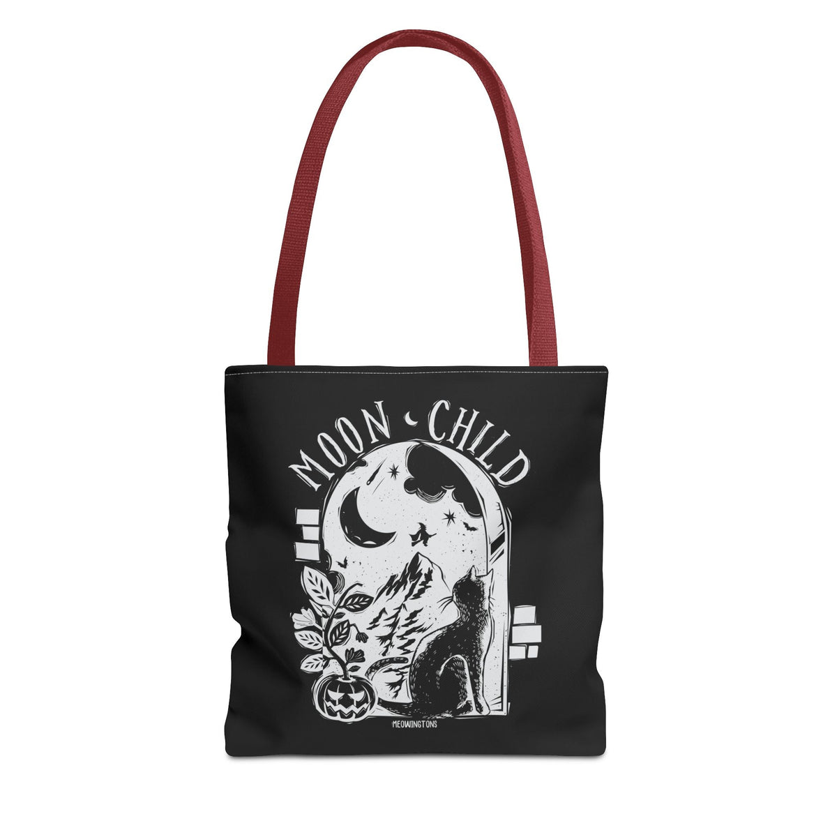 Moon Child Halloween Cat Tote Bag