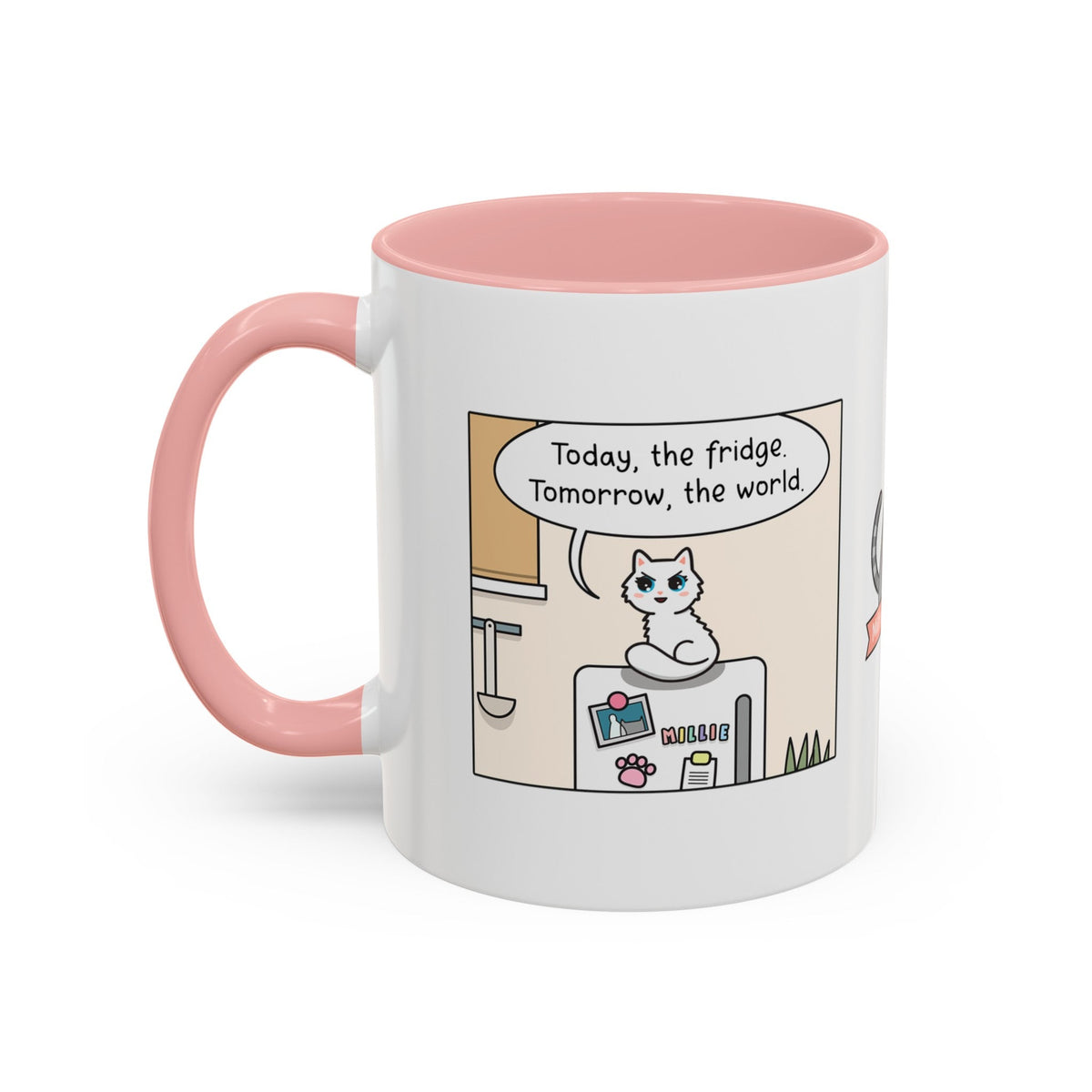 World Domination Cat Comic Mug