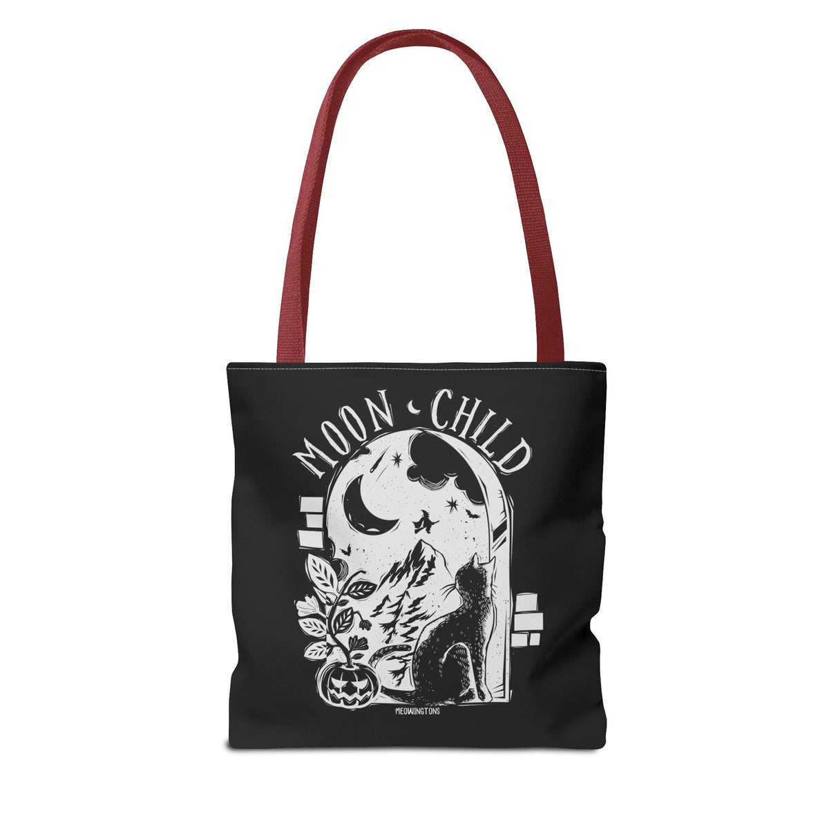 Moon Child Halloween Cat Tote Bag