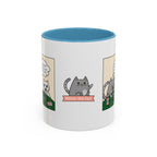 Cat Poker Comic Mug