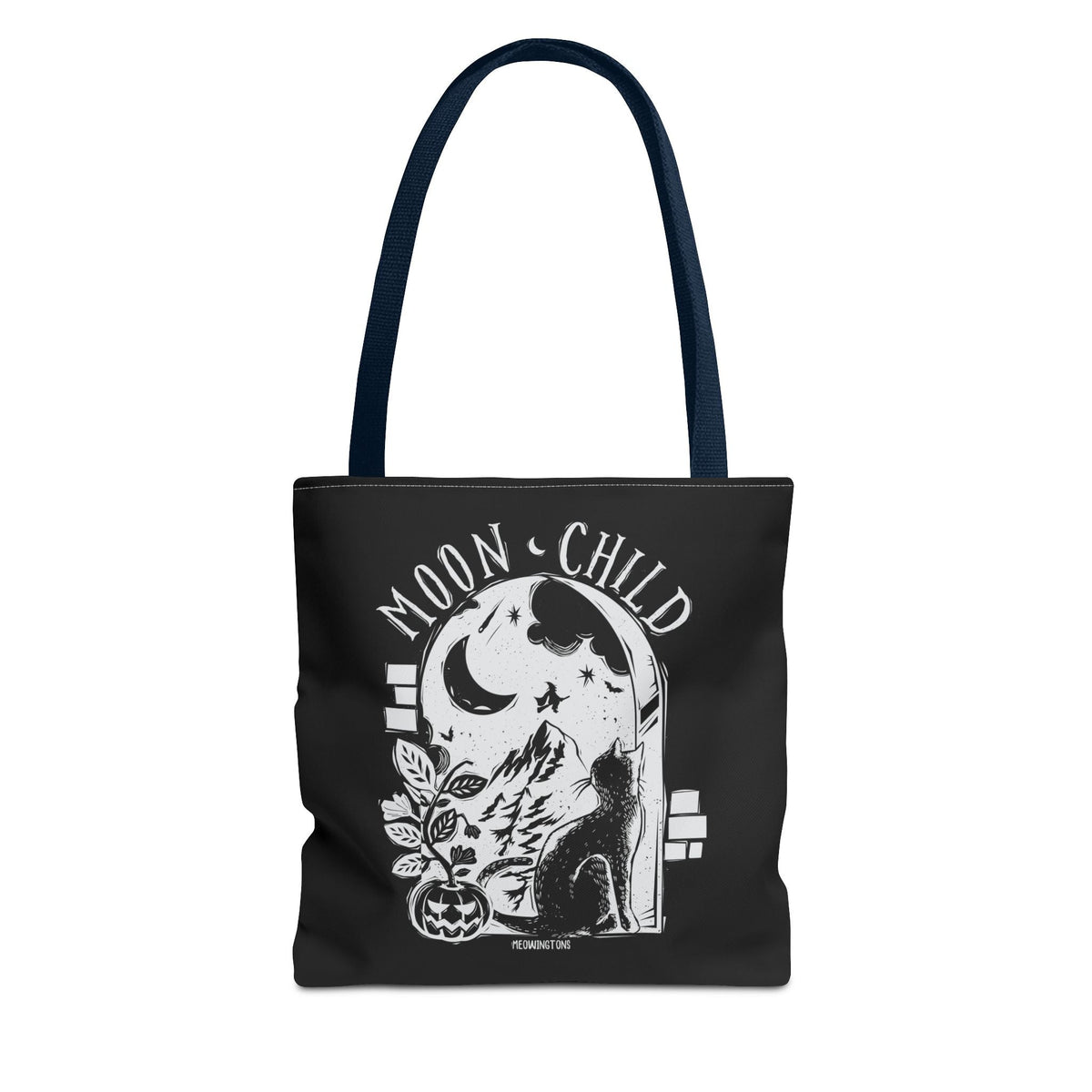 Moon Child Halloween Cat Tote Bag