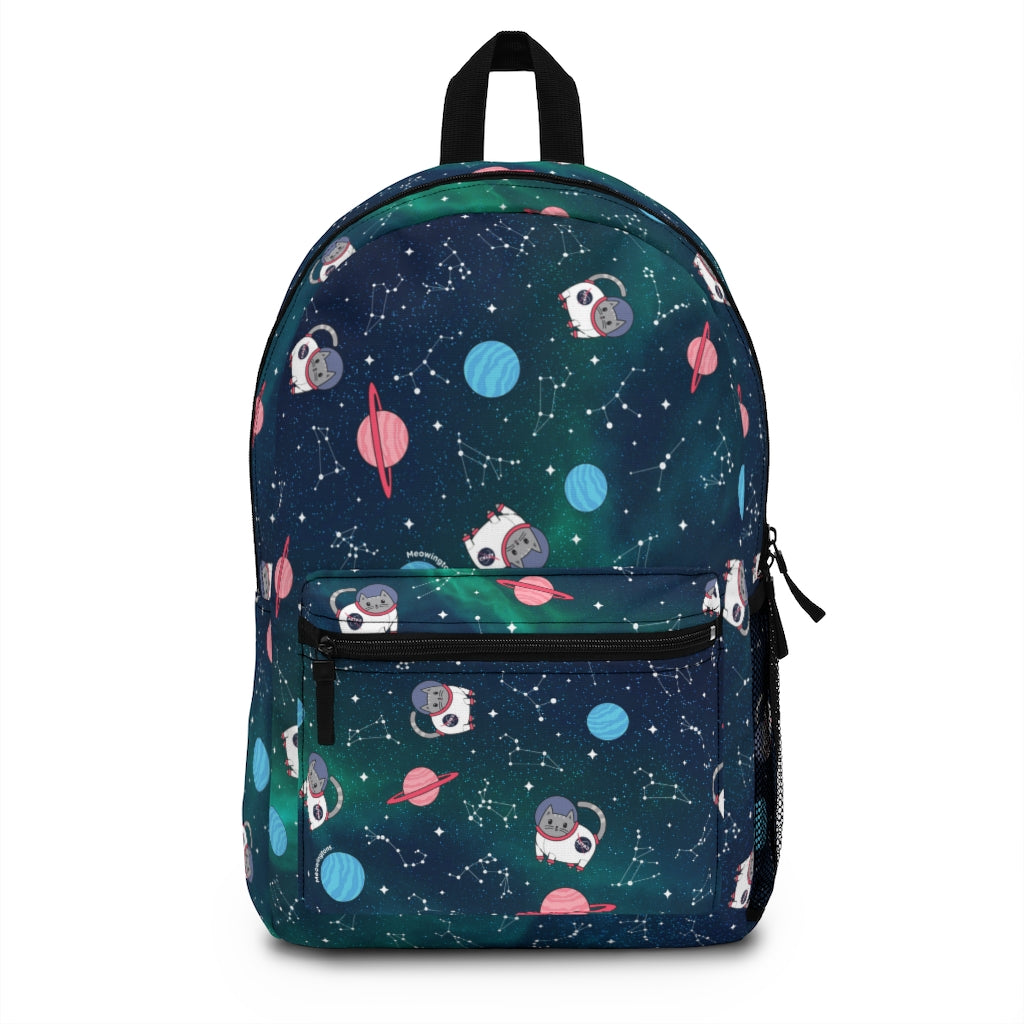 Galactic Emerald Space Cat Backpack
