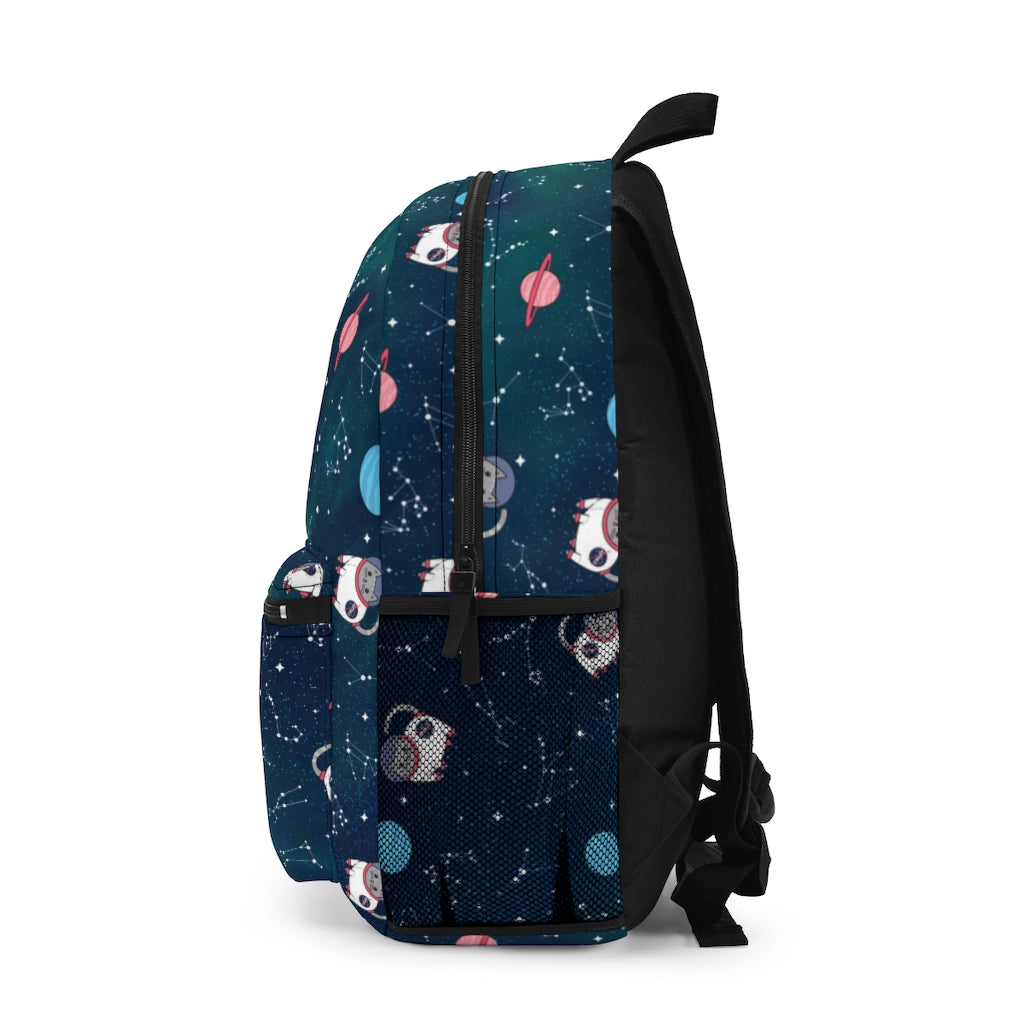 Galactic Emerald Space Cat Backpack