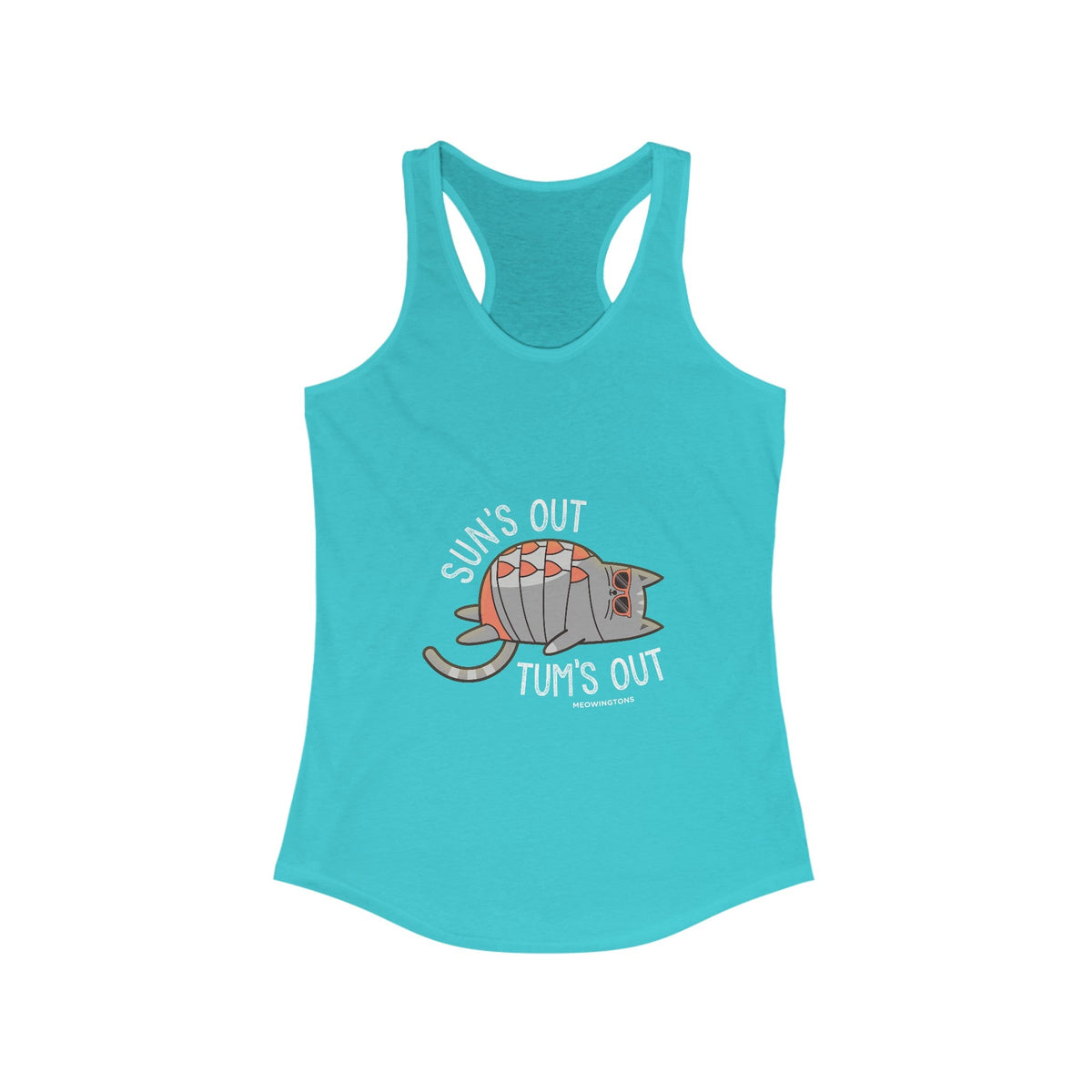 Sun's Out, Tum's Out Racerback Tank Top