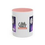 Not All Who Wander Cat Comic Mug