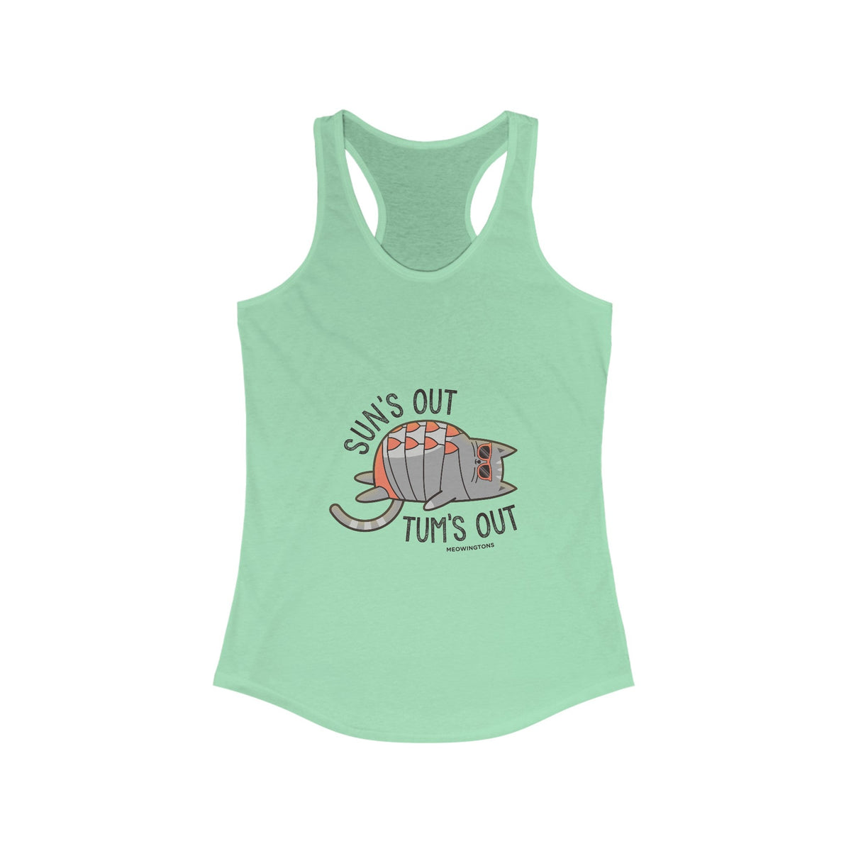 Sun's Out, Tum's Out Racerback Tank Top