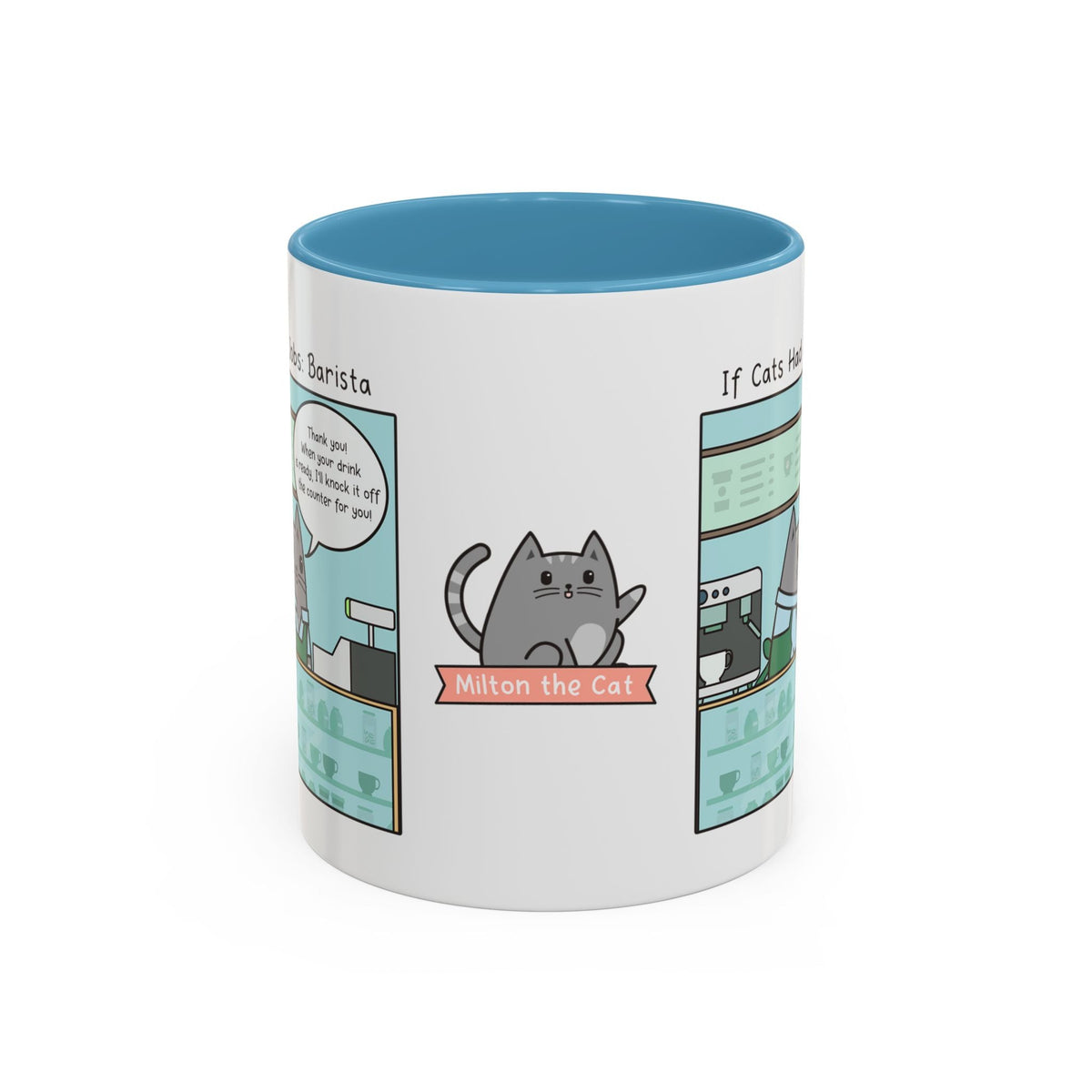 Barista Cat Coffee Mug