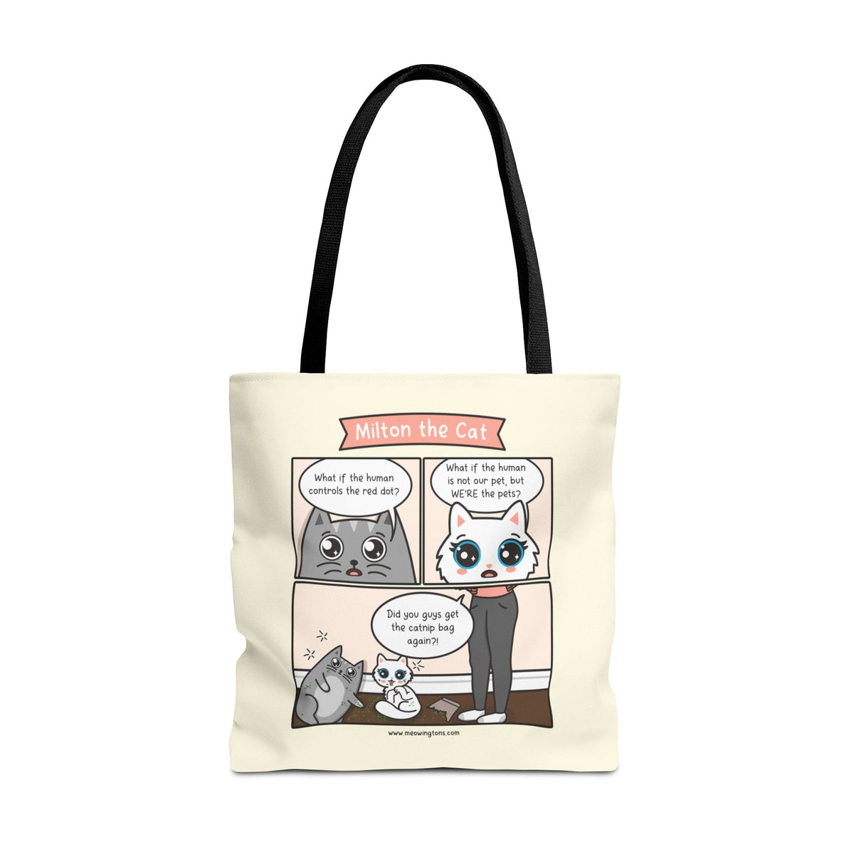 Catnip Trip Comic Tote Bag