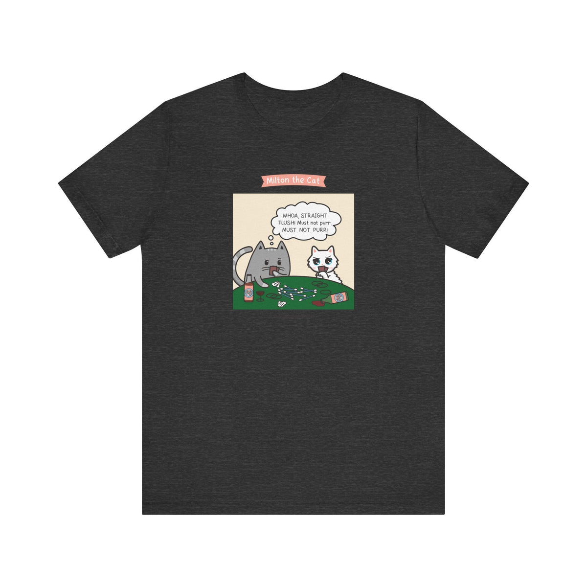 Cat Poker Comic T-Shirt