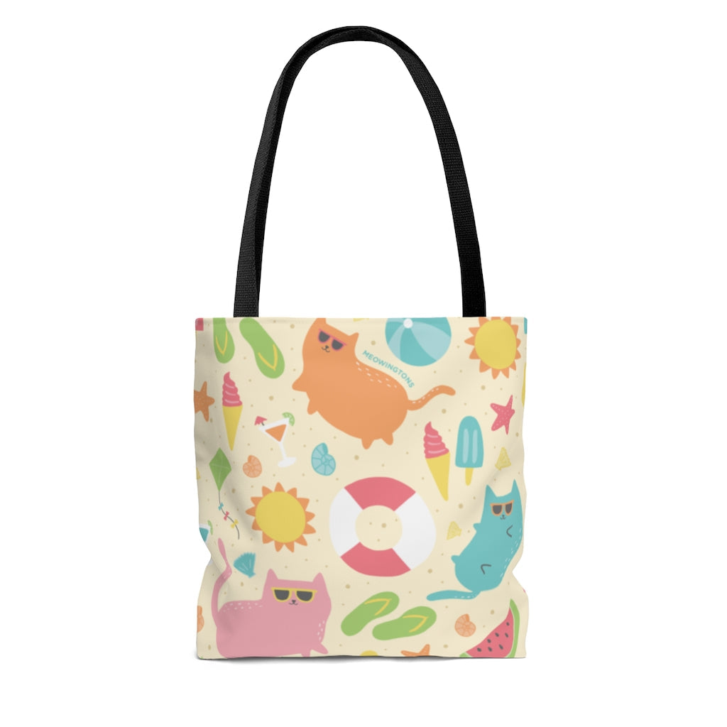 Beach Cats Tote Bag
