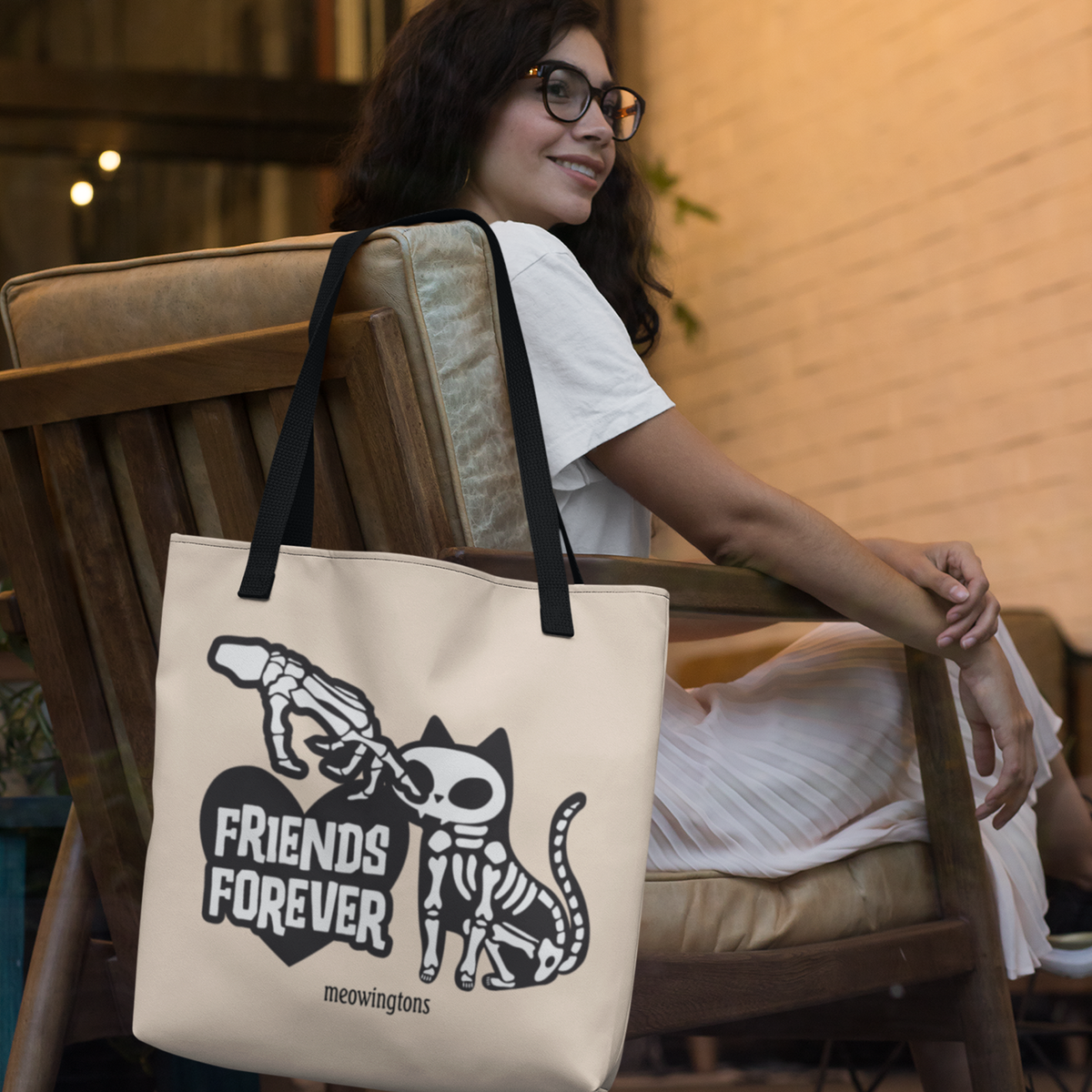 Boop the Snoot Halloween Cat Tote Bag