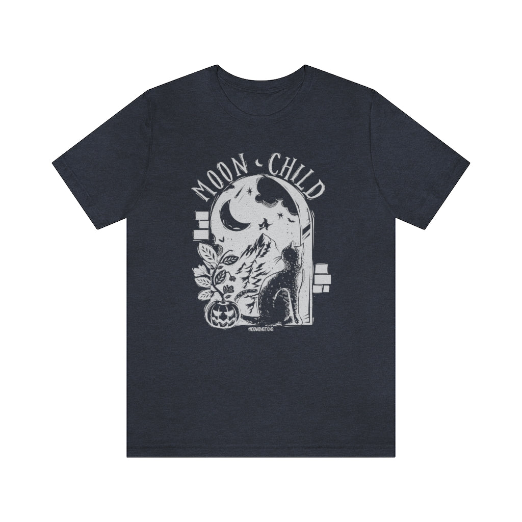 Moon Child Halloween Cat T-Shirt