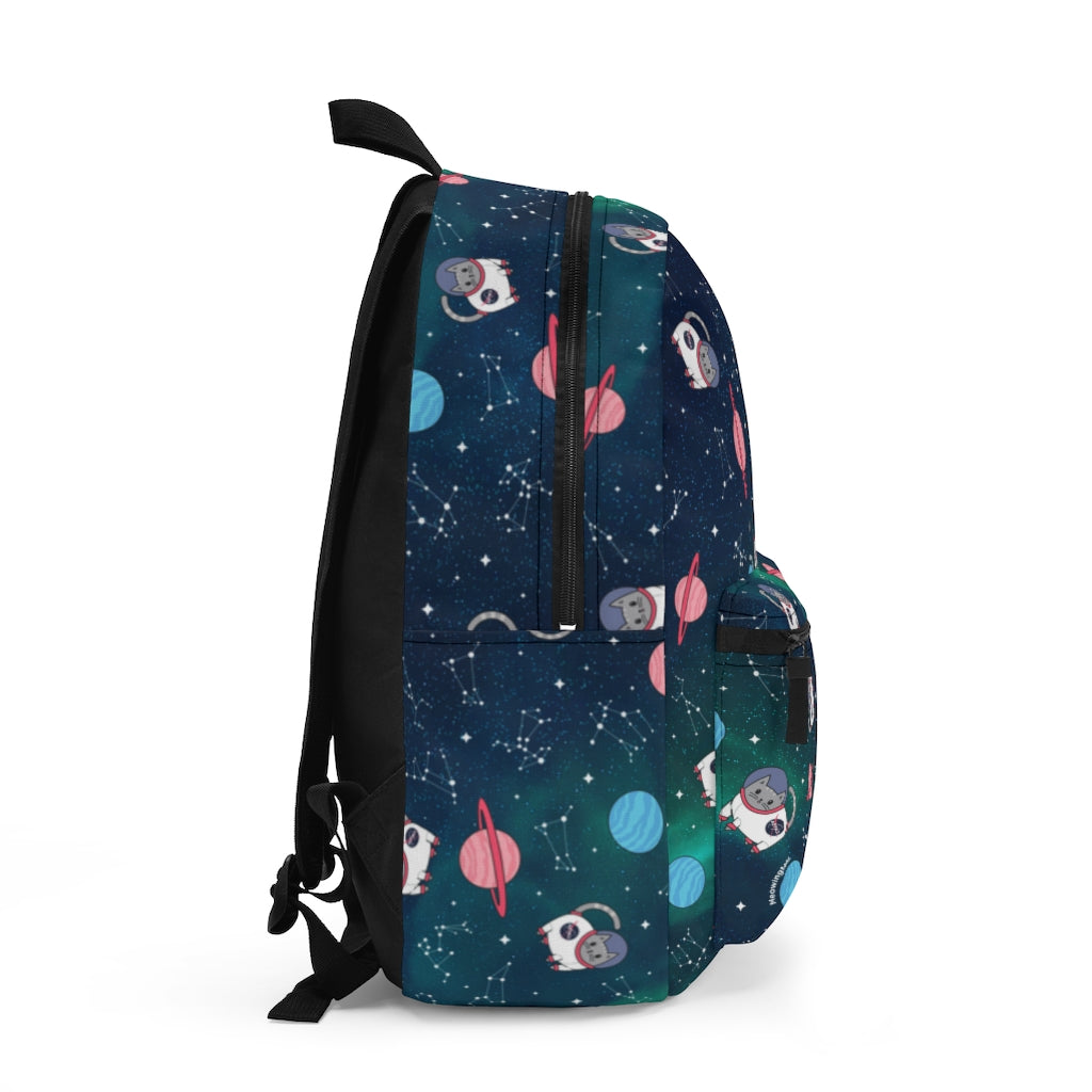 Galactic Emerald Space Cat Backpack