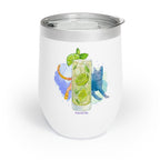 Cats and Cocktails Mojito Wine Tumbler