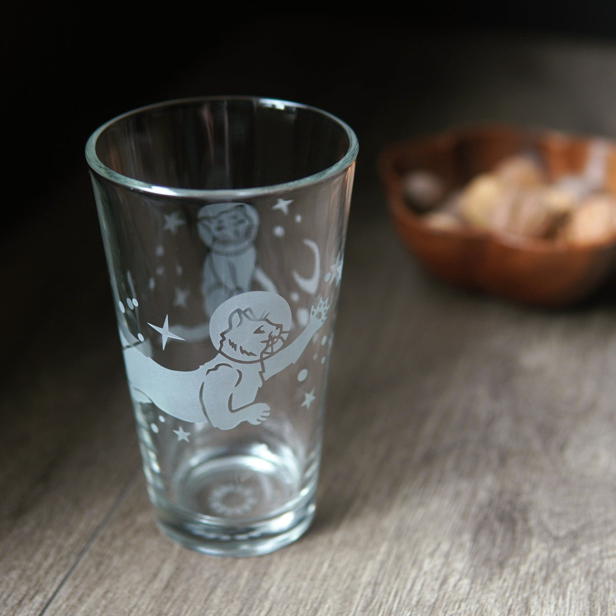 Astronaut Cat Beer Pint Glass