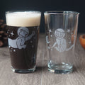 Astronaut Cat Beer Pint Glass