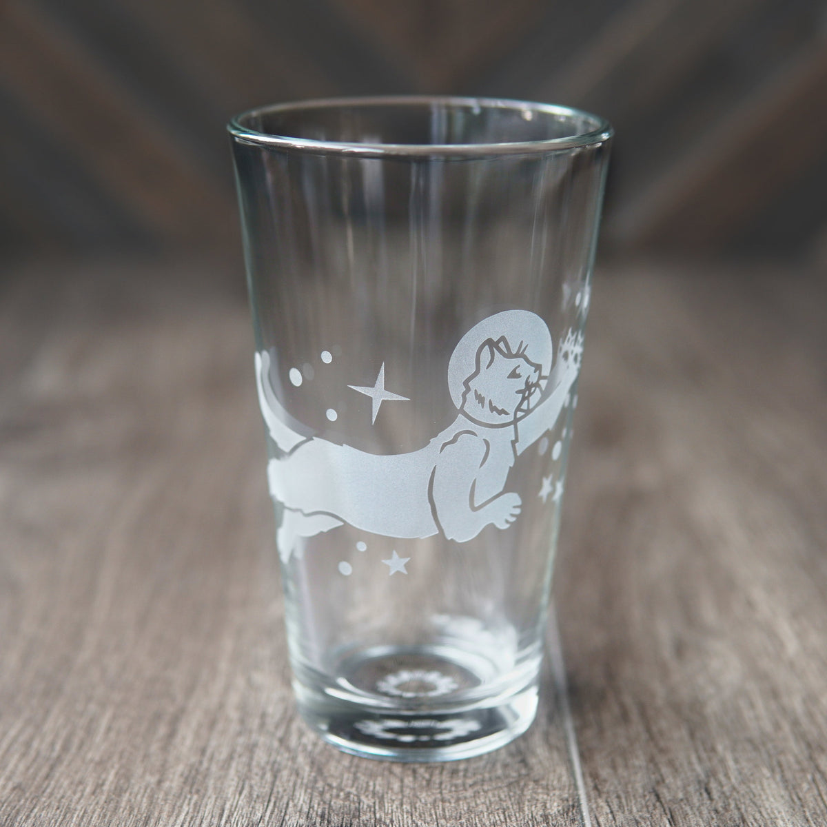 Astronaut Cat Beer Pint Glass