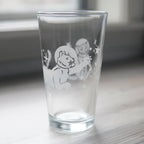 Astronaut Cat Beer Pint Glass