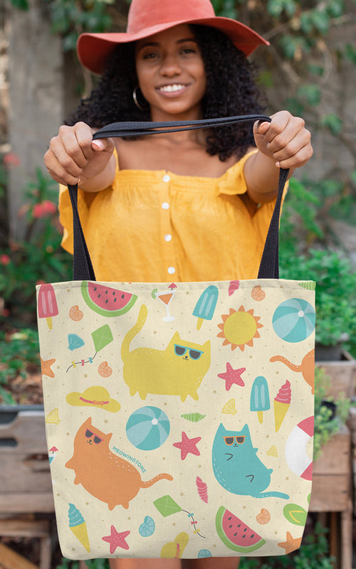 Beach Cats Tote Bag
